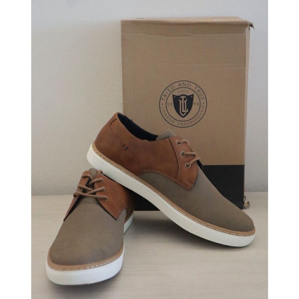 London Underground 73144 Men's Sz 11M Tan Porter Casual Lace-Up Dress Shoes